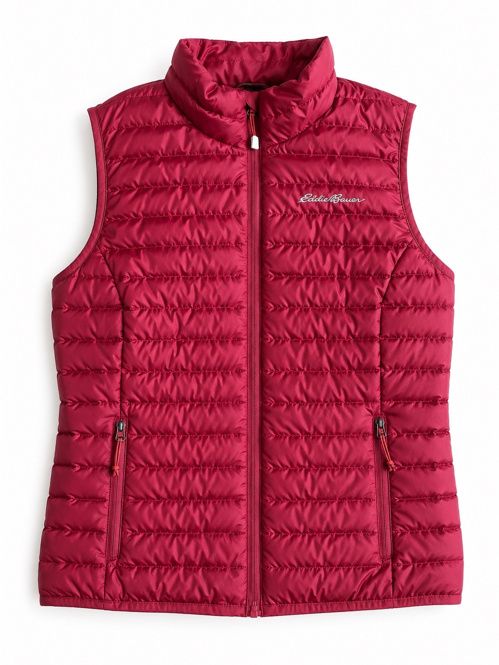 Eddie Bauer EB650 Down Puffer Vest Lightweight Packable Travel Preppy Red Small